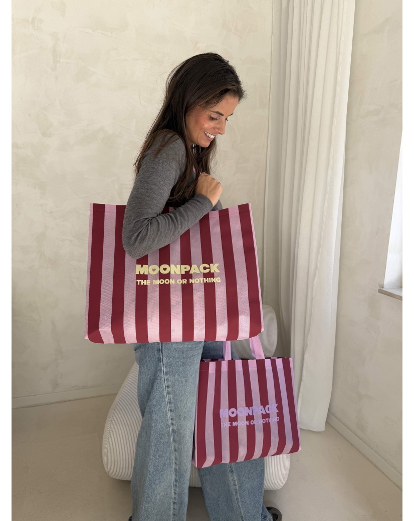 Sac Non Tissé Personnalisé – modèle Lille Linéa Bordeaux L (45x14x35cm)