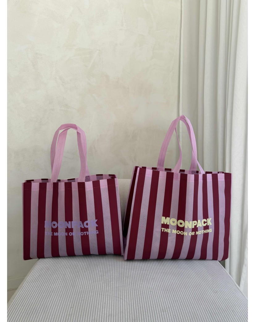Sac Non Tissé Personnalisé – modèle Lille Linéa Bordeaux L (45x14x35cm)
