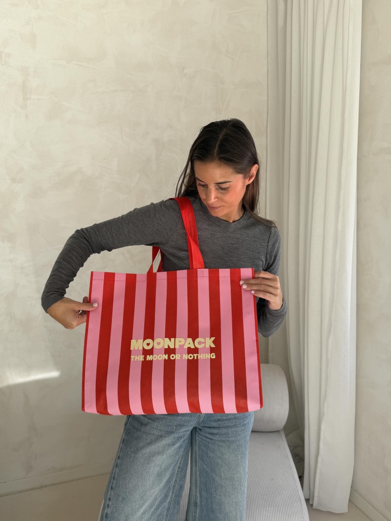 BAG LILLE "LINEA RED" L - 45x14x40cm