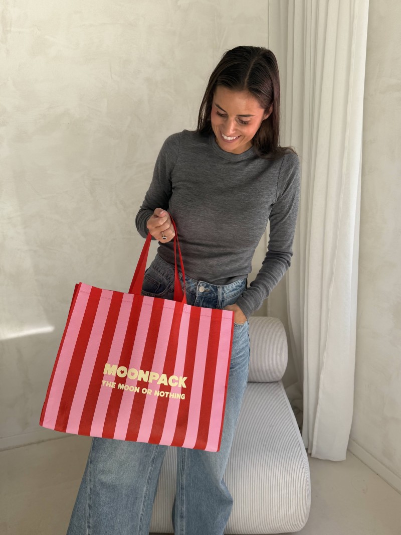BAG LILLE "LINEA RED" L - 45x14x40cm
