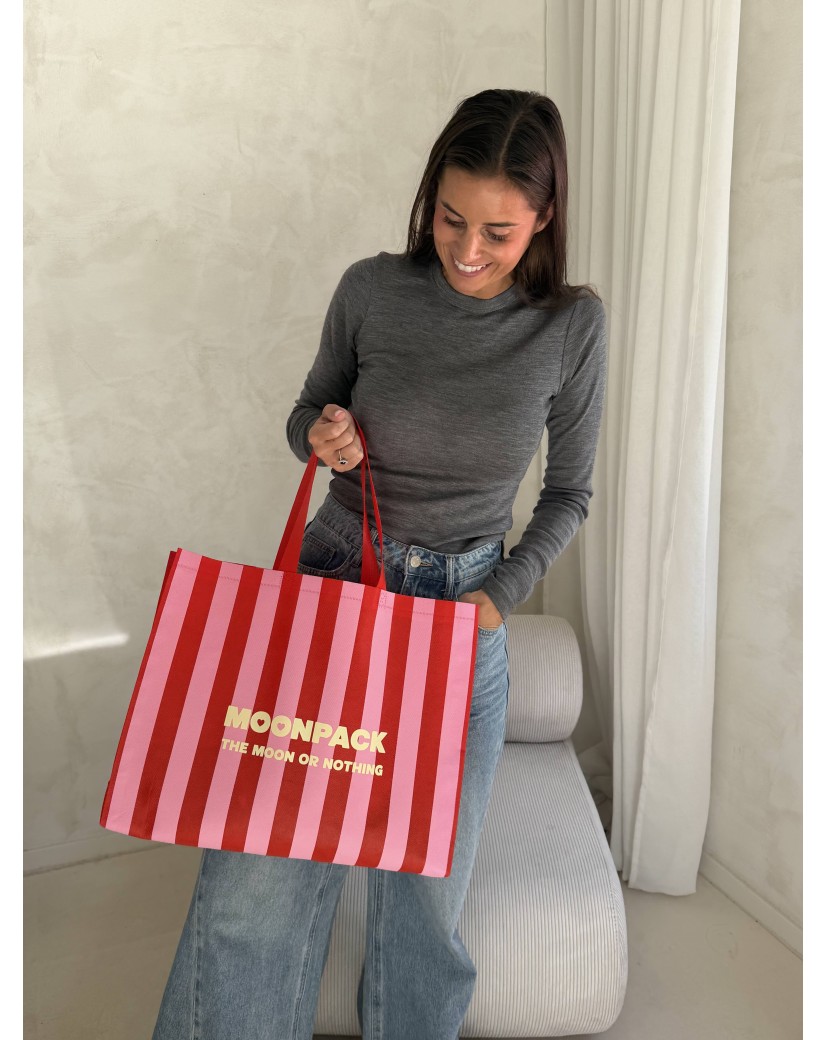 Sac Non Tissé Personnalisé Rouge – Grand Cabas Lille Linéa L