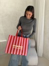 BAG LILLE "LINEA RED" L - 45x14x40cm