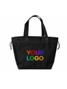 NONWOVEN DRAAGTAS "NICE" - ZWART - L (58+24X35CM)
