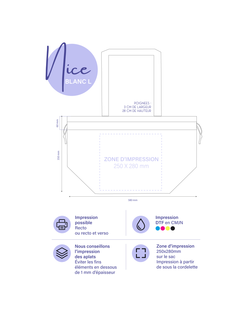 BOLSO NICE BLANCO L (58x24x35cm)