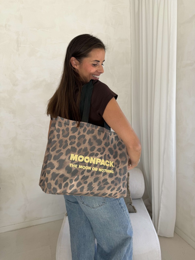 BAG LILLE  LÉOPARD" M - 40x10x30cm