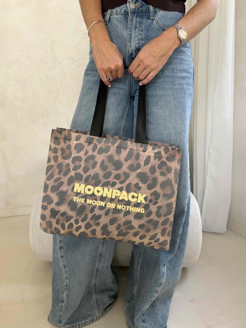 BAG LILLE  LÉOPARD" M - 40x10x30cm