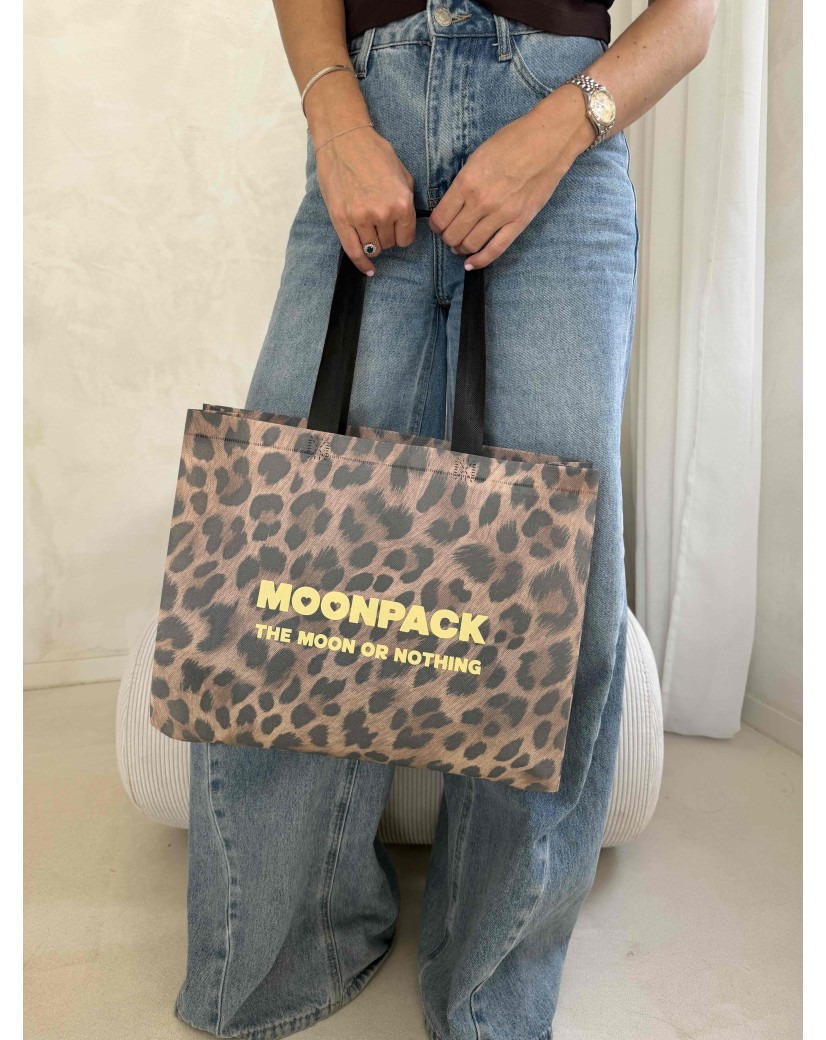 Sac Non Tissé Personnalisé Léopard – Cabas Lille M