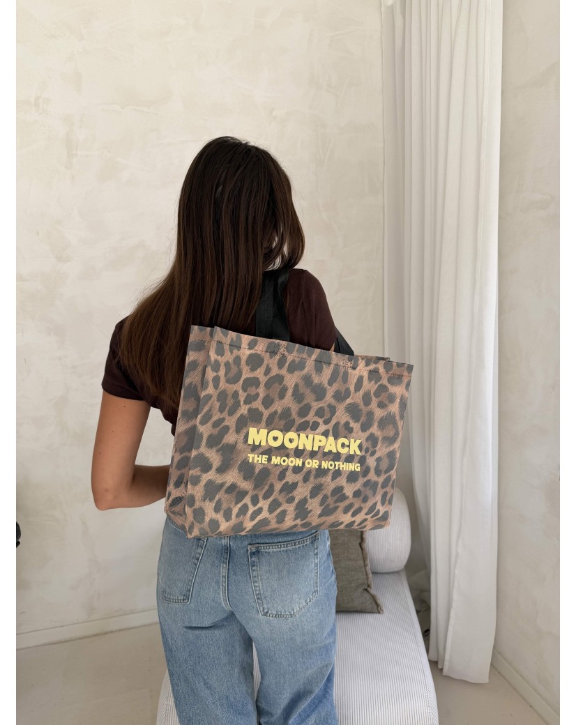 BAG LILLE  LÉOPARD" M - 40x10x30cm