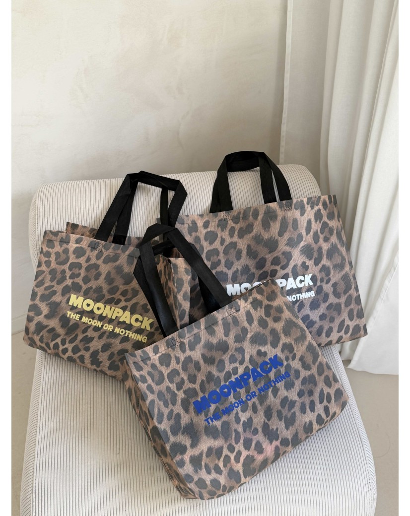 BAG LILLE  LÉOPARD" M - 40x10x30cm