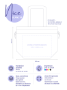 Sac Non Tissé Personnalisé Blanc – Cabas Publicitaire Nice M | Moonpack