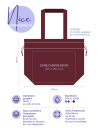 Sac non tissé personnalisé Bordeaux – modèle Nice M (40x14x30cm)