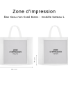 BOLSA DE TELA NO TEJIDA NEGRA - L