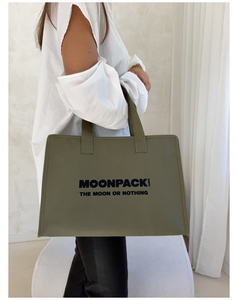 Sac non tissé personnalisé avec fermeture éclair – modèle Amsterdam Army M (35x12x25cm)