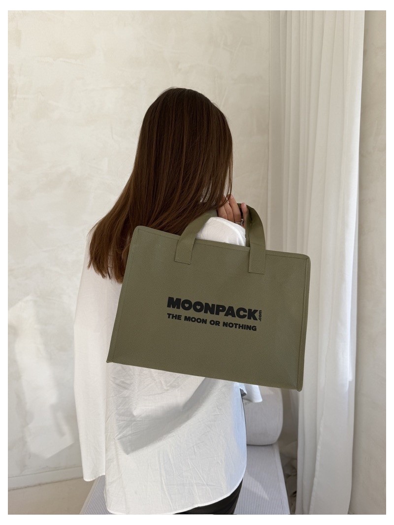 Sac non tissé personnalisé avec fermeture éclair – modèle Amsterdam Army M (35x12x25cm)