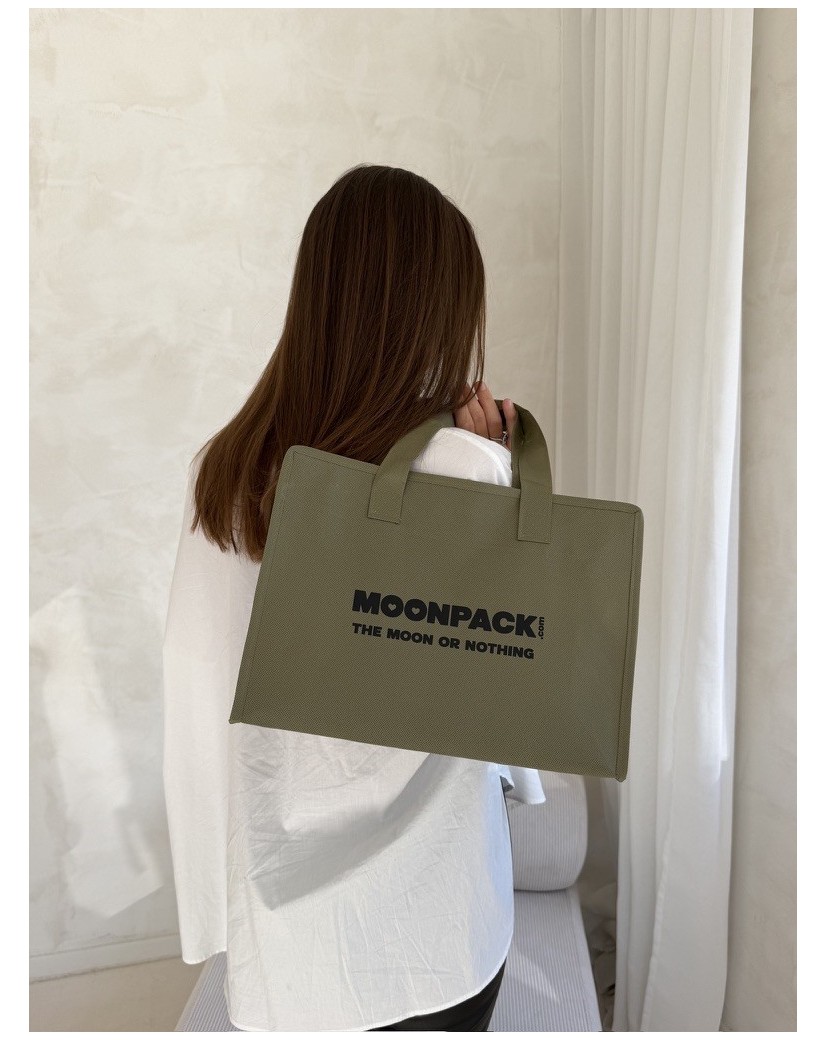 Sac non tissé personnalisé avec fermeture éclair – modèle Amsterdam Army M (35x12x25cm)