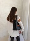 Sac non tissé personnalisé avec fermeture éclair – modèle Amsterdam Noir M (35x12x25cm)