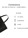 TASCHE AUS NICHT GEWEBTEM STOFF SCHWARZ - L