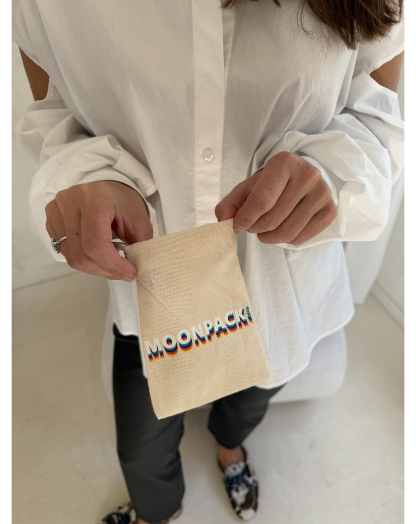 Pochon en coton personnalisé naturel S 10 × 14 cm | Prix réduit