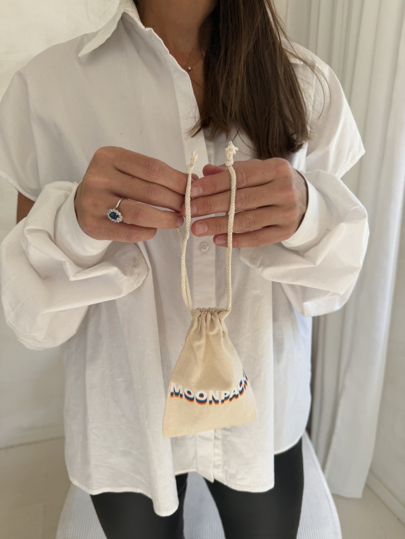 Pochon en coton personnalisé naturel S 10 × 14 cm | Prix réduit