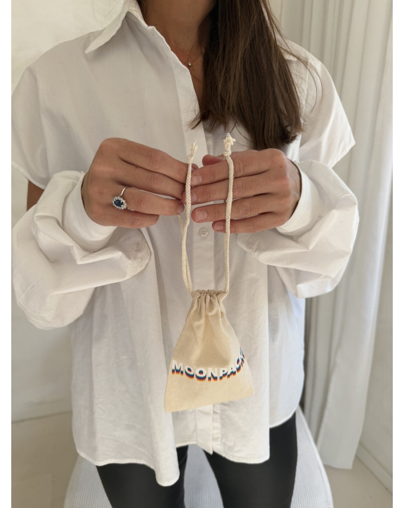 Pochon en coton personnalisé naturel S 10 × 14 cm | Prix réduit