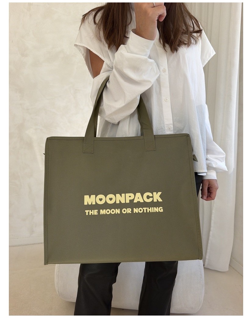 Sac non tissé personnalisé avec fermeture éclair – modèle Amsterdam Army L (42x14x35cm)