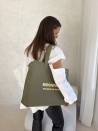 Sac non tissé personnalisé avec fermeture éclair – modèle Amsterdam Army L (42x14x35cm)