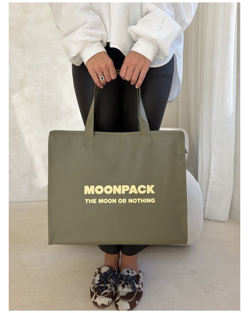 Sac non tissé personnalisé avec fermeture éclair – modèle Amsterdam Army L (42x14x35cm)