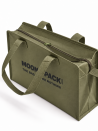 Sac non tissé personnalisé avec fermeture éclair – modèle Amsterdam Army L (42x14x35cm)