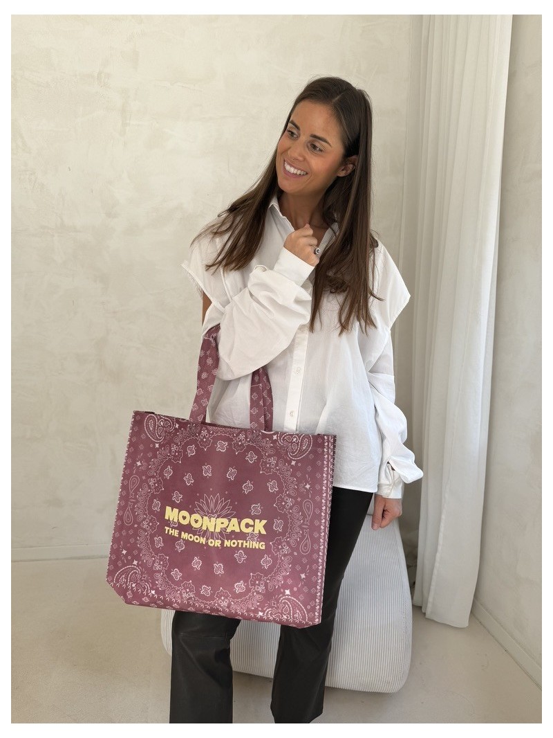 Sac non tissé personnalisé – modèle Lille Bandana - L (45×14×40 cm)