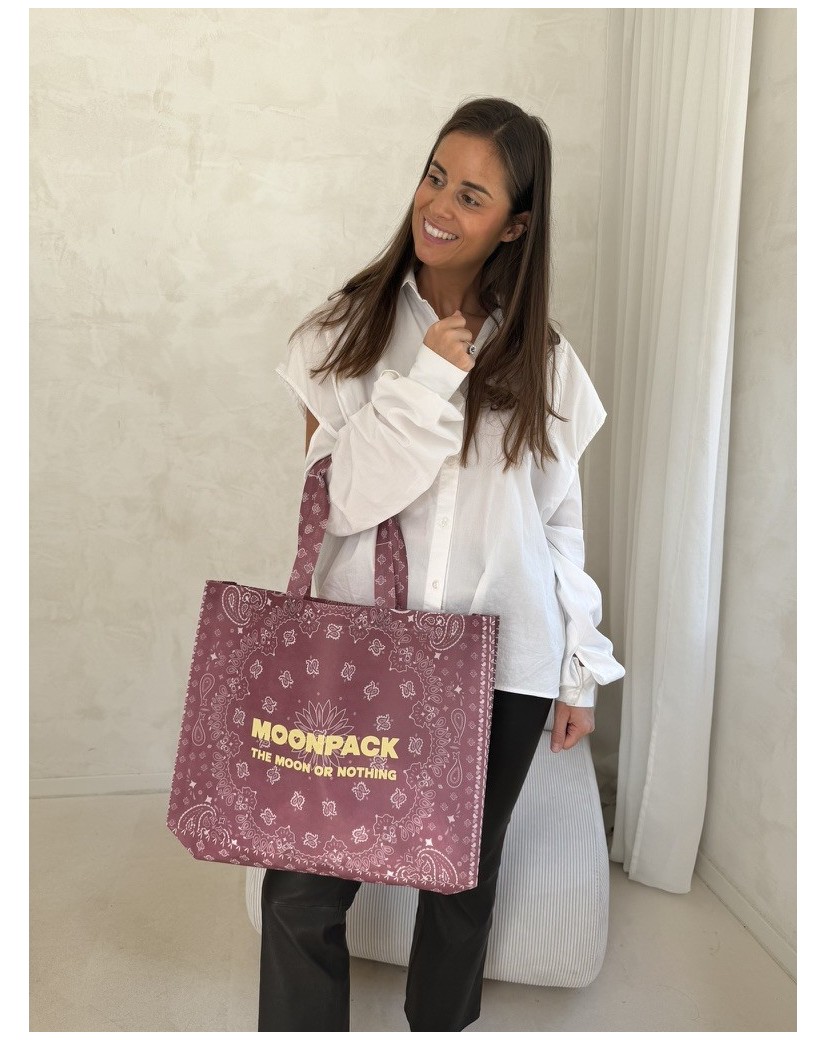 Sac non tissé personnalisé – modèle Lille Bandana - L (45×14×40 cm)