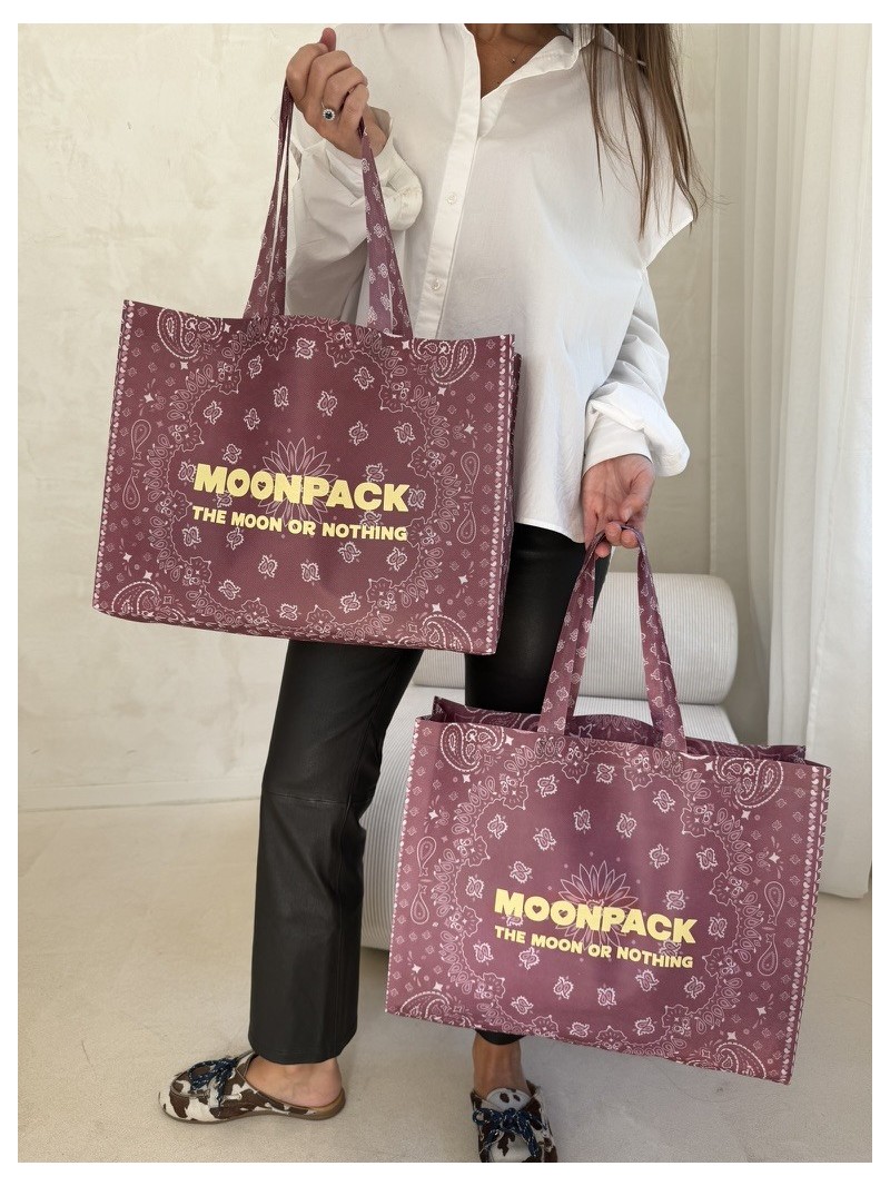 Sac non tissé personnalisé – modèle Lille Bandana - L (45×14×40 cm)