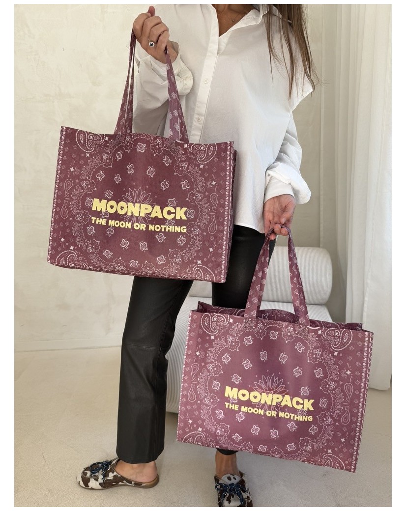 Sac non tissé personnalisé – modèle Lille Bandana - L (45×14×40 cm)