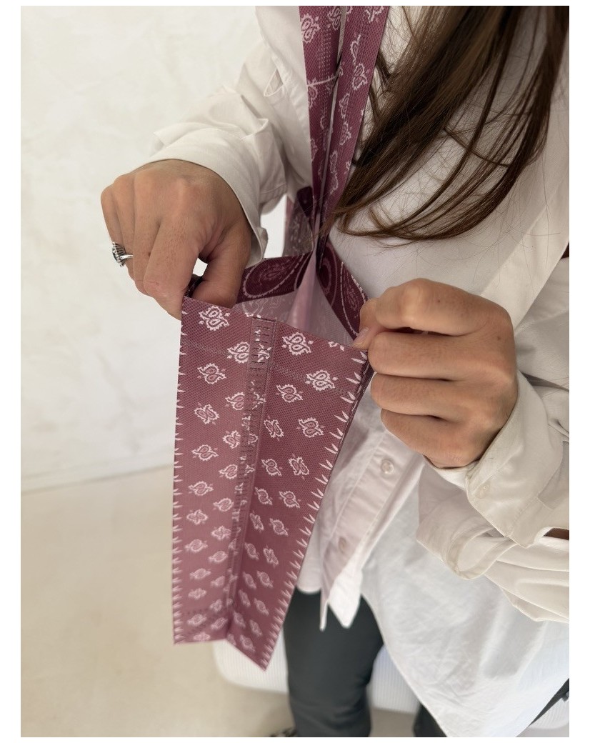 Sac non tissé personnalisé – modèle Lille Bandana - M (40×10×30 cm)