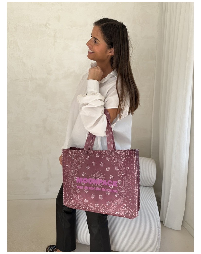 Sac non tissé personnalisé – modèle Lille Bandana - M (40×10×30 cm)
