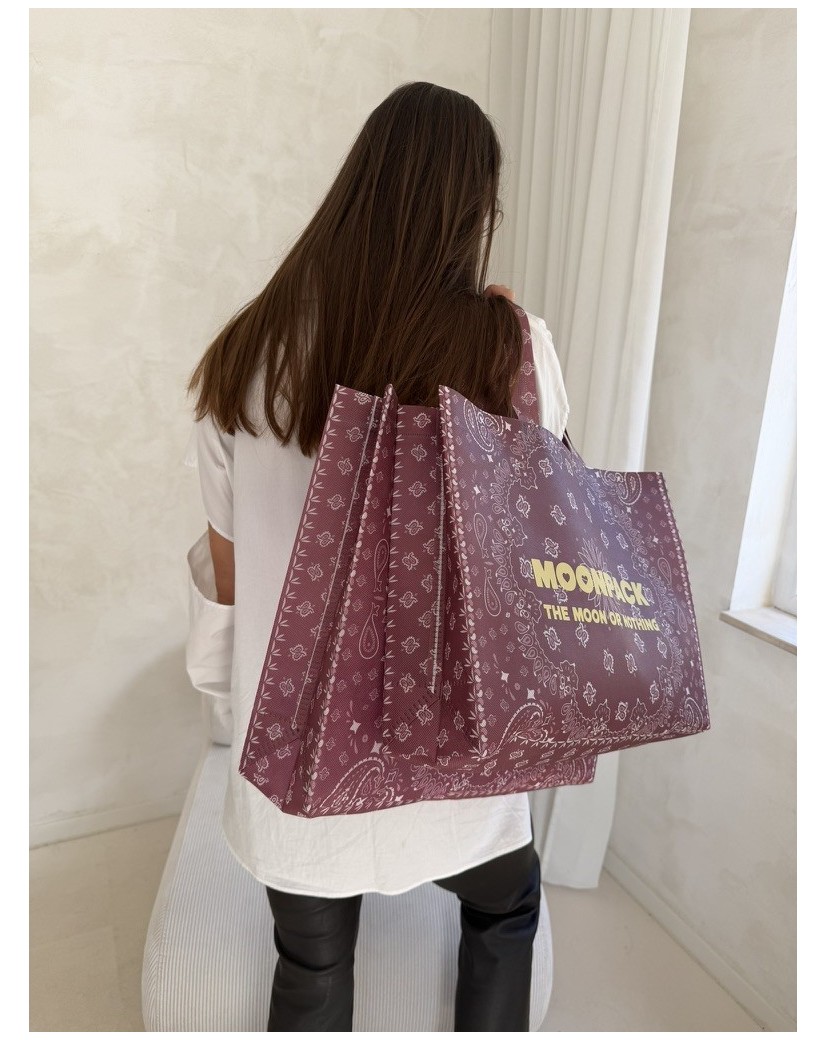 Sac non tissé personnalisé – modèle Lille Bandana - L (45×14×40 cm)