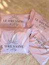 Sobre grande de plástico rosa personalizado - Diseño París