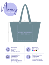 COTTON BAG “NANCY”– LIGHT JEANS 💙 (43x15x36 cm)