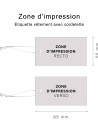 CLOTHING LABEL & CORD - WHITE 5,5X8,5CM