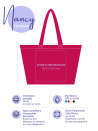 Sac cabas réutilisable – Nancy Fuschia (43×15×36 cm)