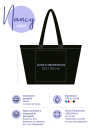 COTTON BAG "NANCY" – Black (43x15x36cm)