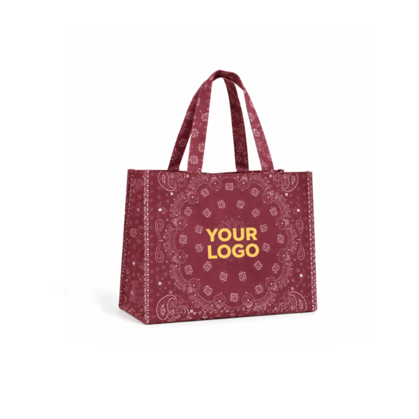 Sac non tissé personnalisé – modèle Lille Bandana - L (45×14×40 cm)