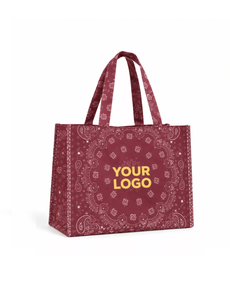 Sac non tissé personnalisé – modèle Lille Bandana - L (45×14×40 cm)