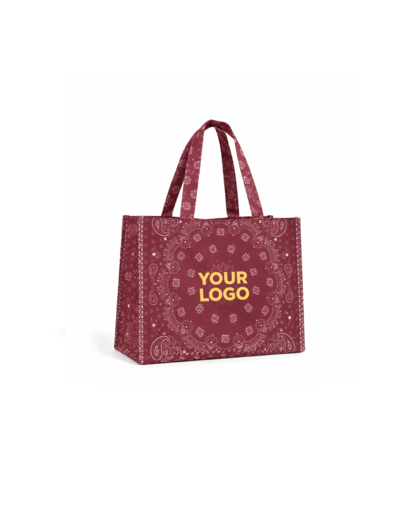 Sac non tissé personnalisé – modèle Lille Bandana - L (45×14×40 cm)
