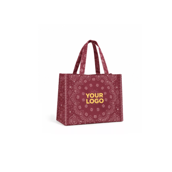 Sac non tissé personnalisé – modèle Lille Bandana - M (40×10×30 cm)