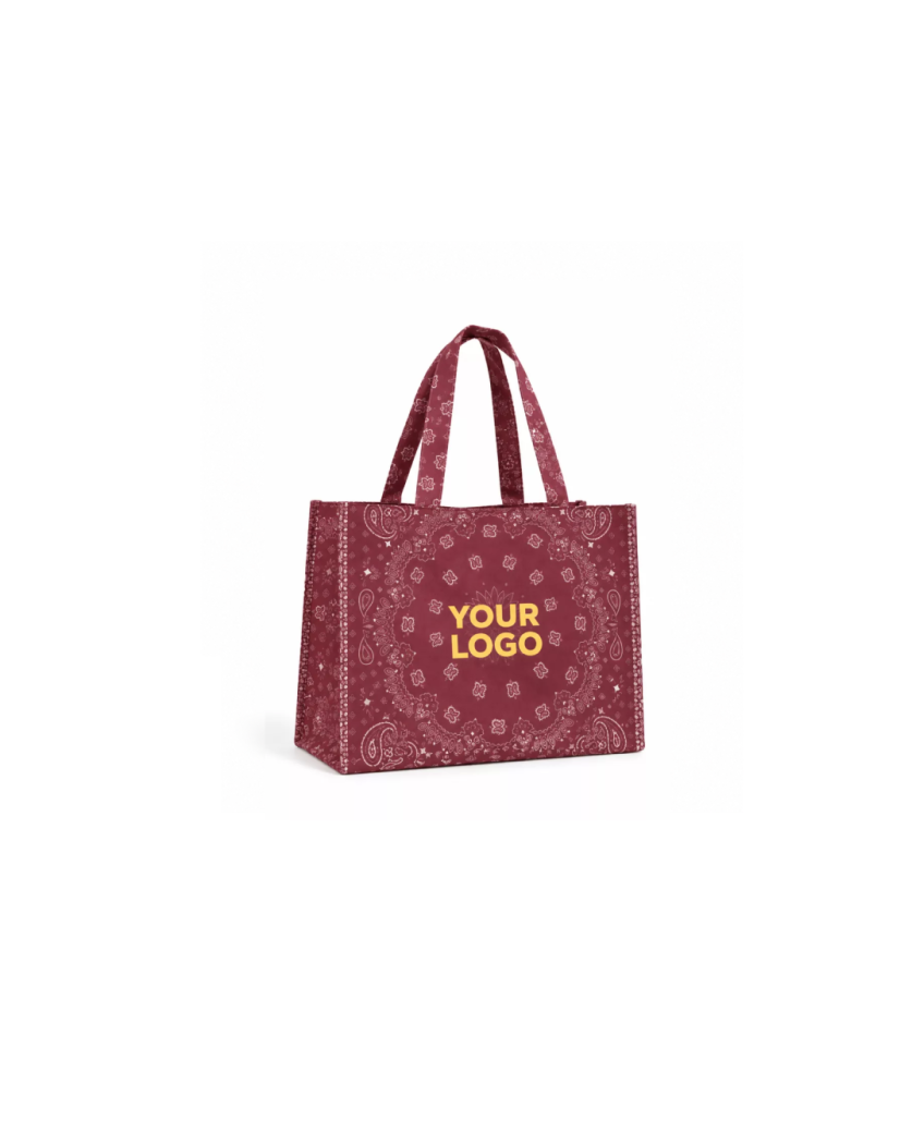 Sac non tissé personnalisé – modèle Lille Bandana - M (40×10×30 cm)