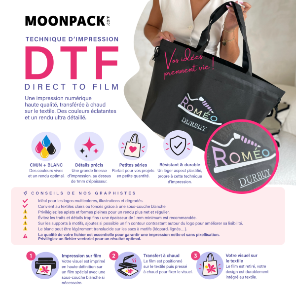 Sac non tissé personnalisé avec fermeture éclair – modèle Amsterdam Brun L (42x14x35cm)