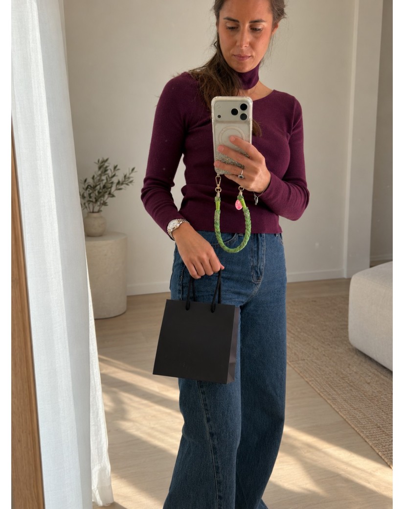 Bolsas de papel de lujo - Negro XS - Asas con cordón