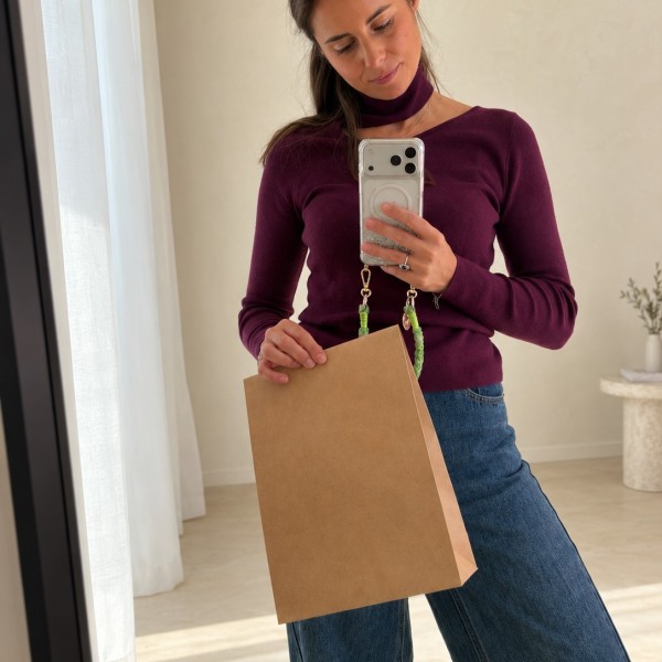 Pochette cadeau sans impression - Kraft M (22x8x29cm)