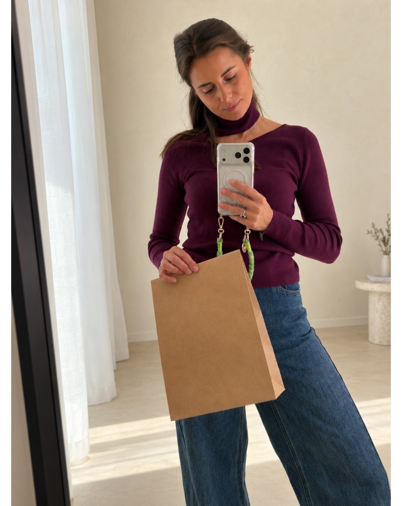 Pochette cadeau sans impression - Kraft M (22x8x29cm)