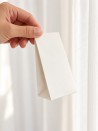 Pochette cadeau - Blanche (6x4x10cm)
